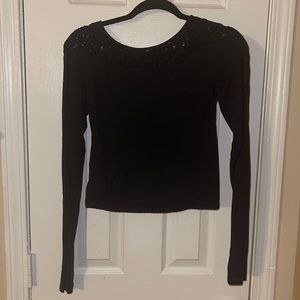 Long Sleeve Black Top